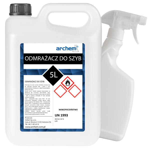 Zestaw Odmrażacz do szyb 5l + butelka z triggerem