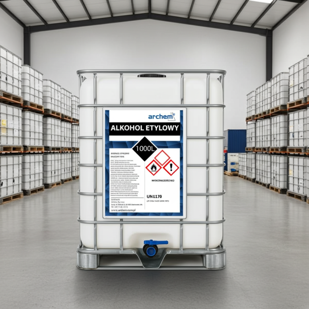 Alkohol Etylowy Skażony 95%-96%, 1000 l (800kg), IBC, DPPL
