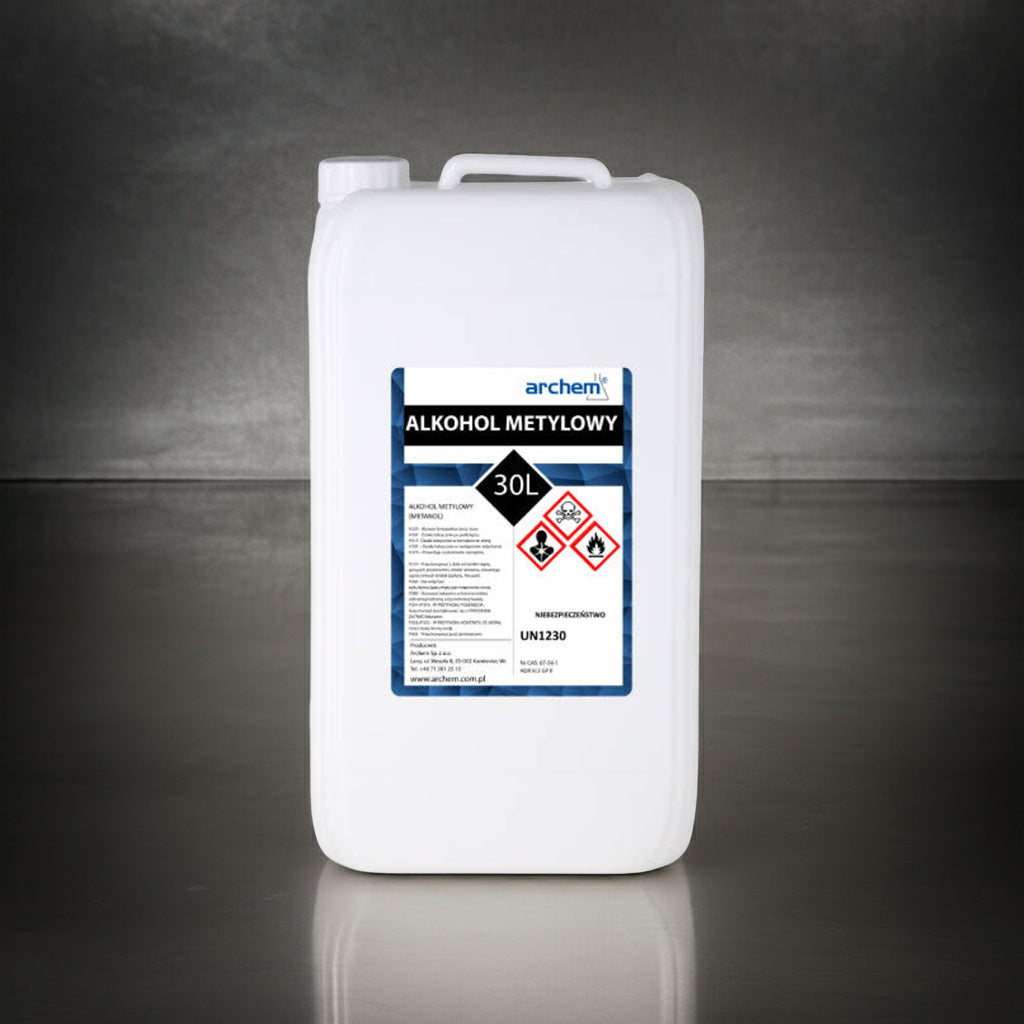 Kanister 30L metanolu – alkohol metylowy do zastosowań przemysłowych