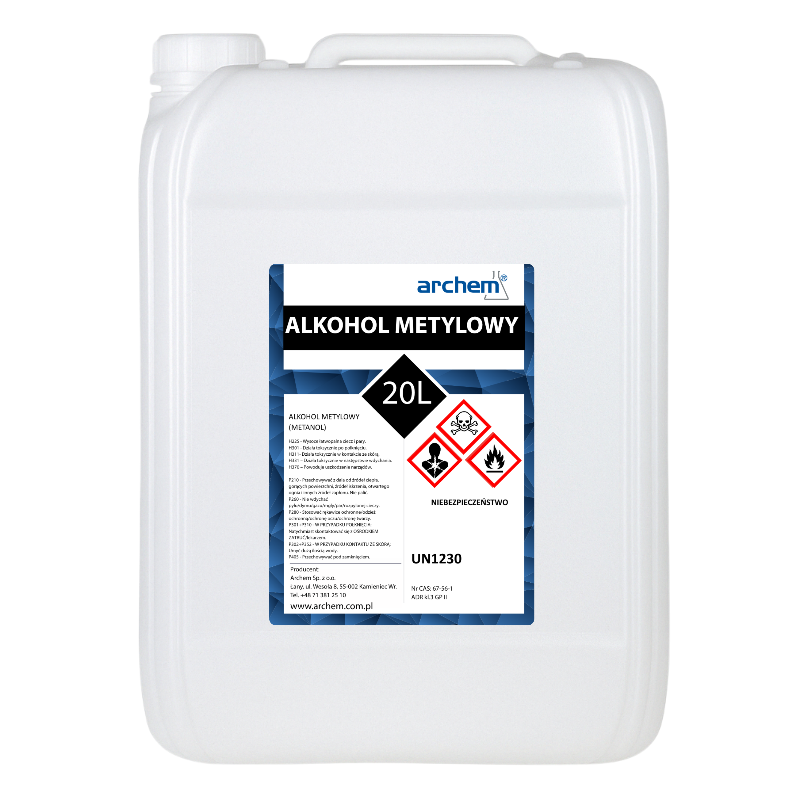 Alkohol Metylowy (metanol), 20 l