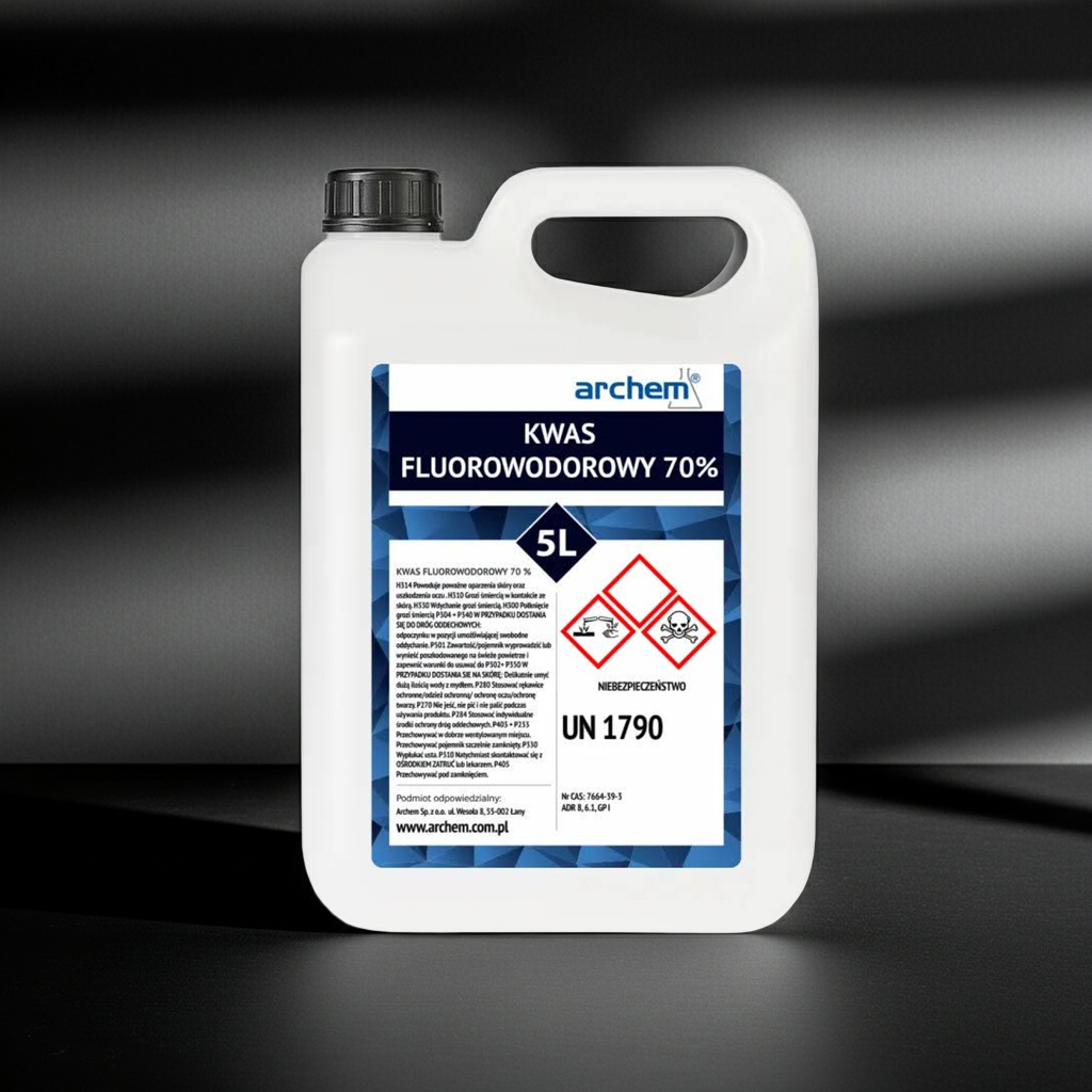 Kwas Fluorowodorowy 70%, 5 l (6,25kg)