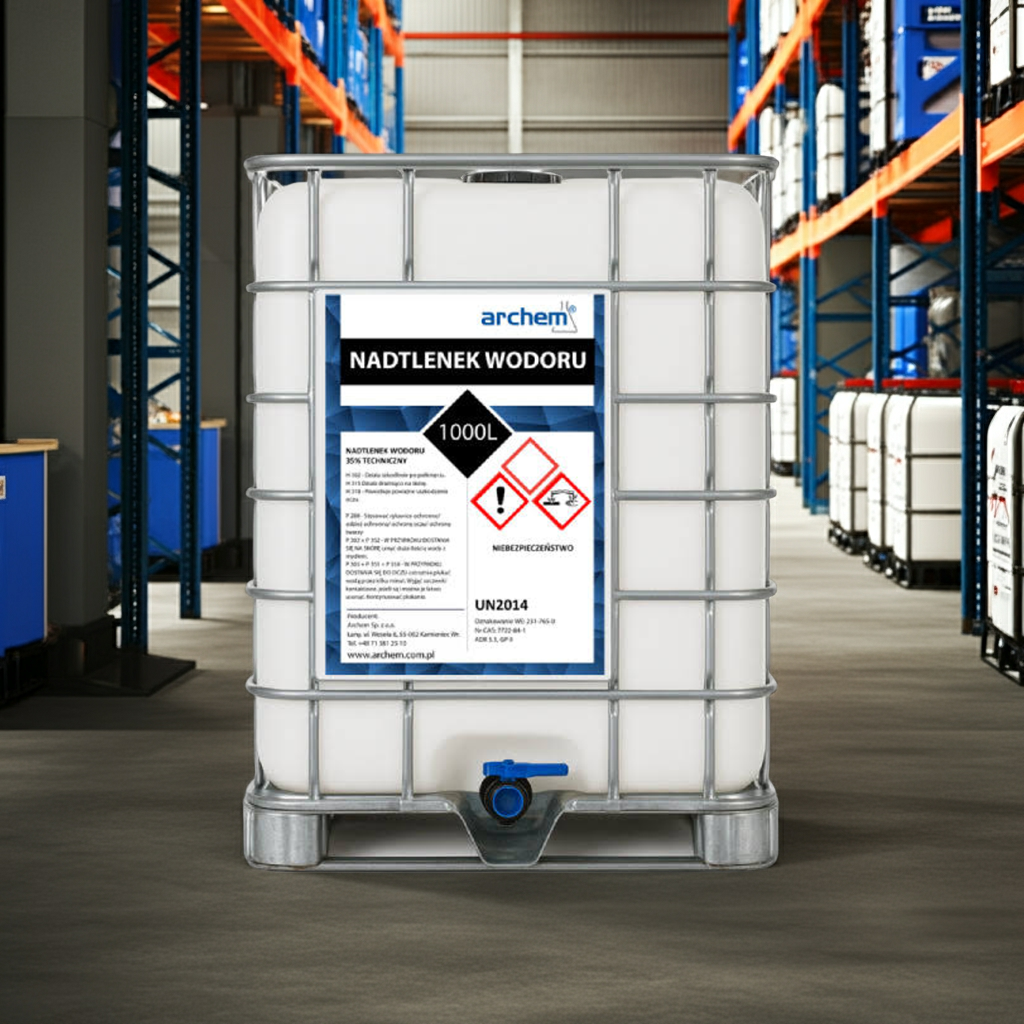 Nadtlenek Wodoru 35% Techniczny, perhydrol 1000 l (1100kg), IBC, DPPL