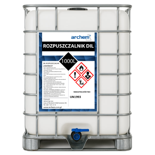 DIL Rozpuszczalnik Lakierniczy, 1000 l (900kg), IBC, DPPL