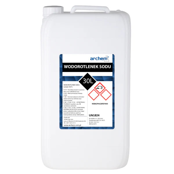Wodorotlenek Sodu  30%, ług sodowy, 30 l (40kg)