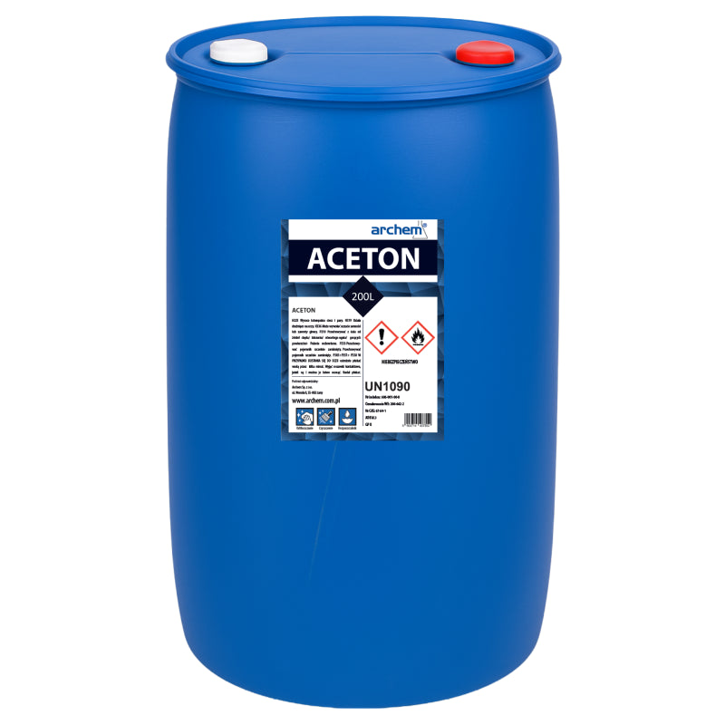 Aceton Czysty/Oczyszczony 99,9%, 200 l (170kg)
