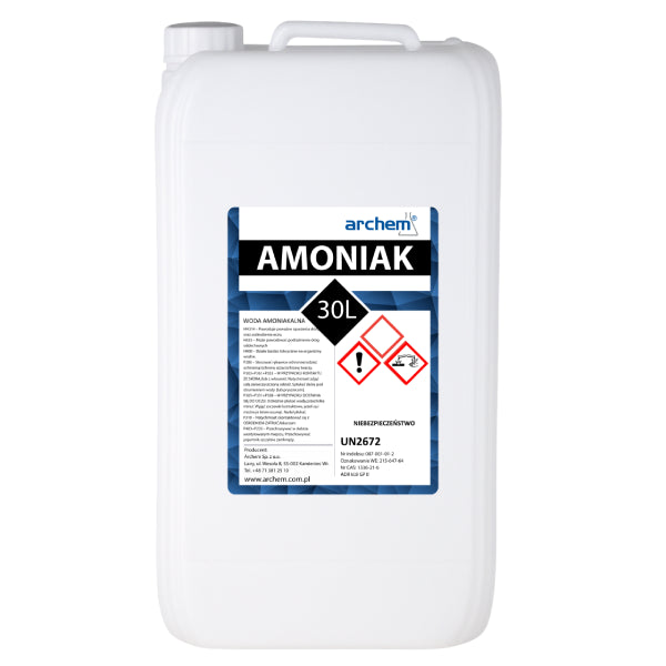 Amoniak Roztwór Wodny 25%, woda amoniakalna 30 l