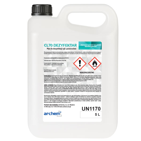 CL70 DEZYFEKTAR płyn do dezynfekcji, 5 l