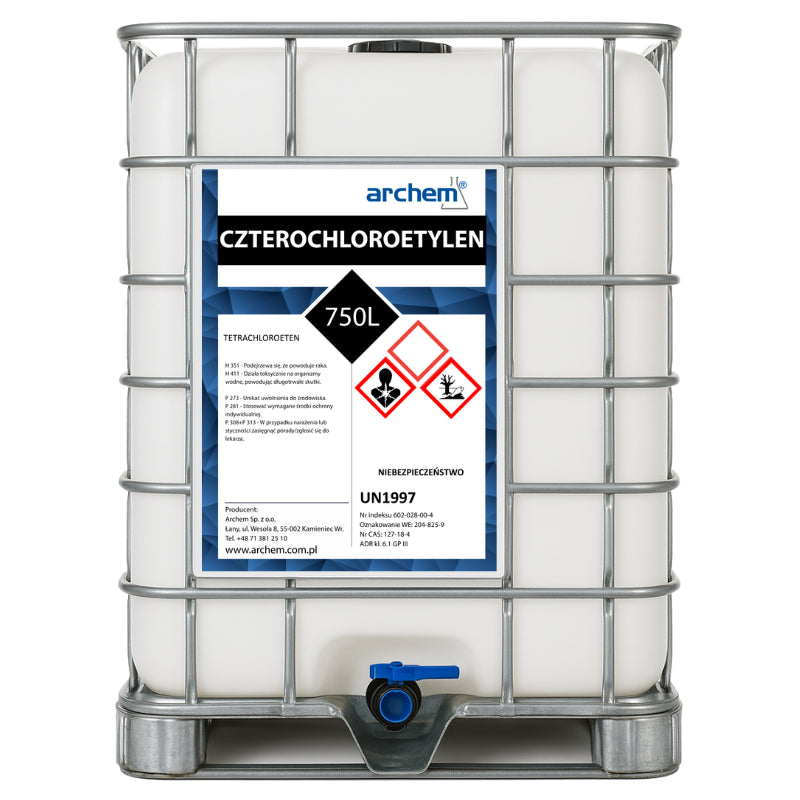 Czterochloroetylen, 750 l (1200kg) , IBC, DPPL
