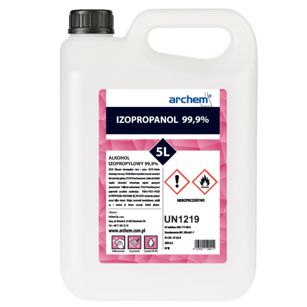 Alkohol Izopropylowy 99,9%, 5 l