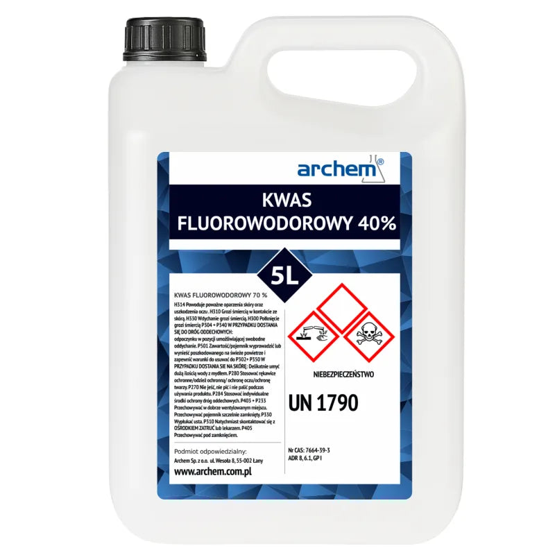 Kwas Fluorowodorowy 40%, 5 l (5,64kg)