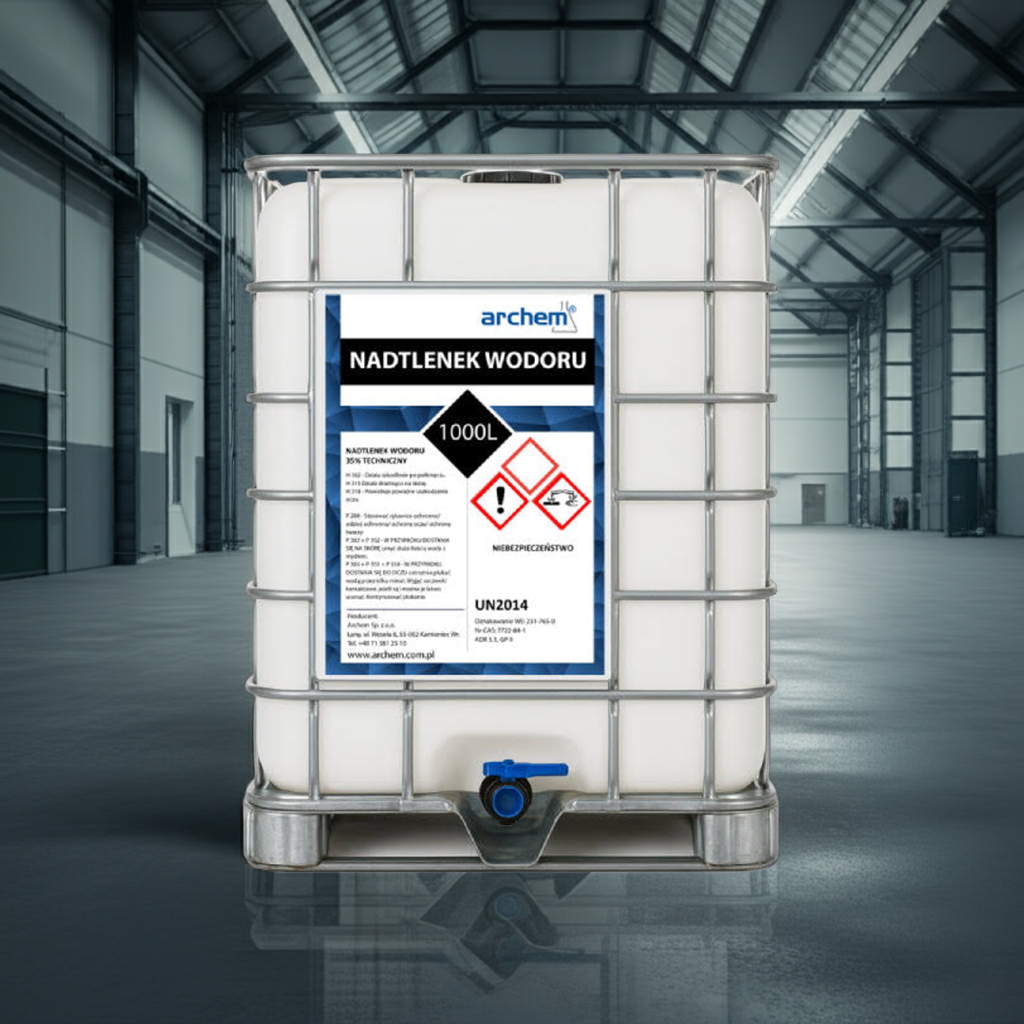 Nadtlenek Wodoru 35% Techniczny, perhydrol 1000 l (1100kg), IBC, DPPL