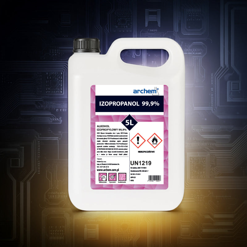 Alkohol izopropylowy 5L – preparat do czyszczenia PCB i optyki