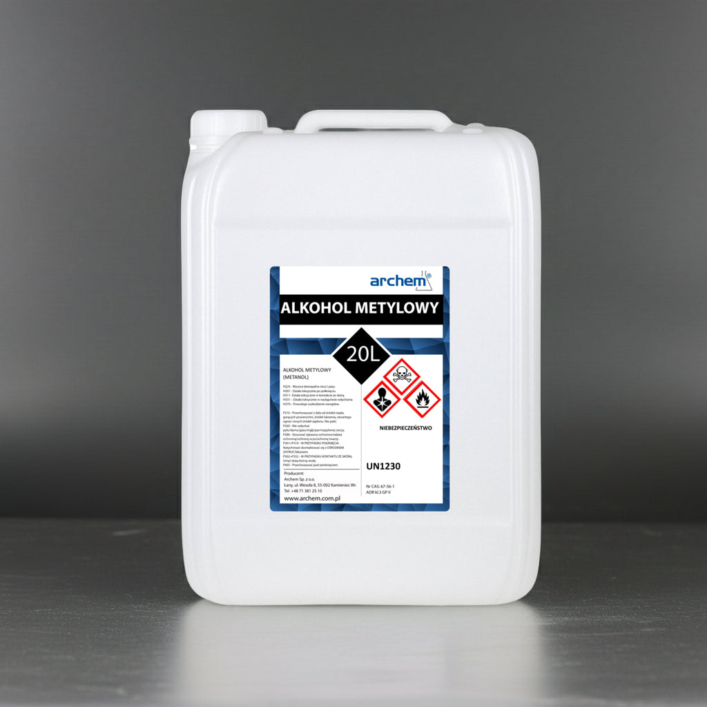 Metanol (alkohol metylowy) 20 l – Rozpuszczalnik do czyszczenia i przemysłu (16kg)