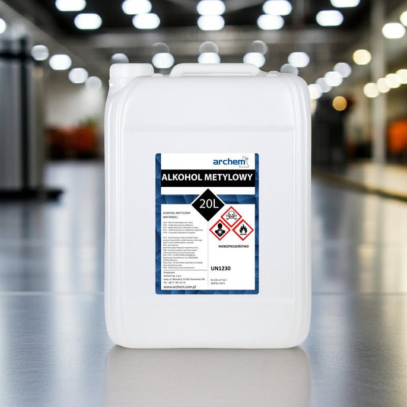 Metanol 20 l – zastosowanie przemysłowe i techniczne