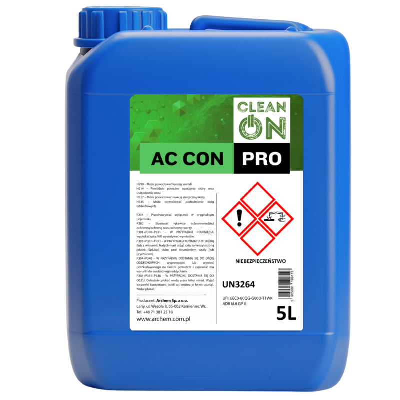 Preparat do usuwania cementu i kamienia kotłowego – CleanOn PRO AC CON