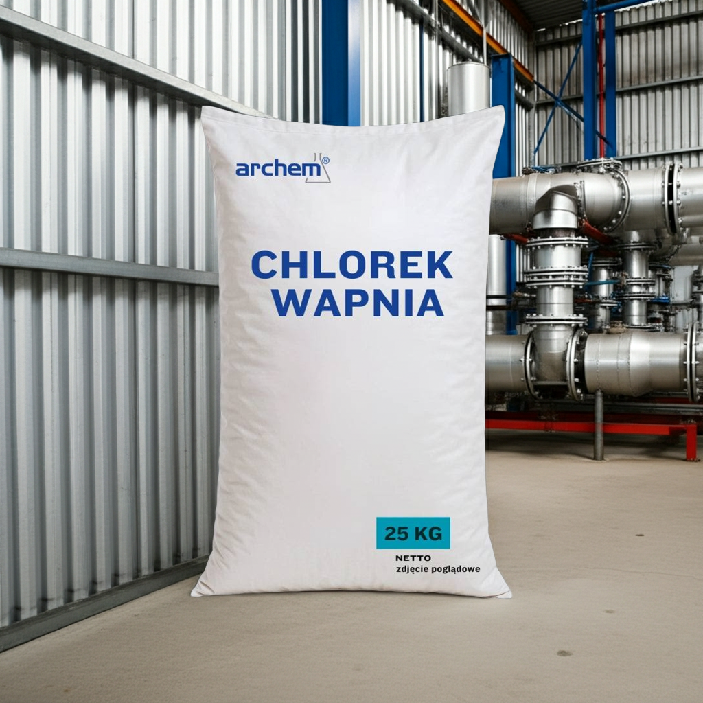 Chlorek Wapnia Techniczny Płatki, 25 kg