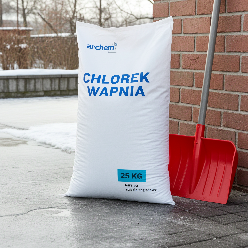 Chlorek Wapnia Techniczny Płatki, 25 kg