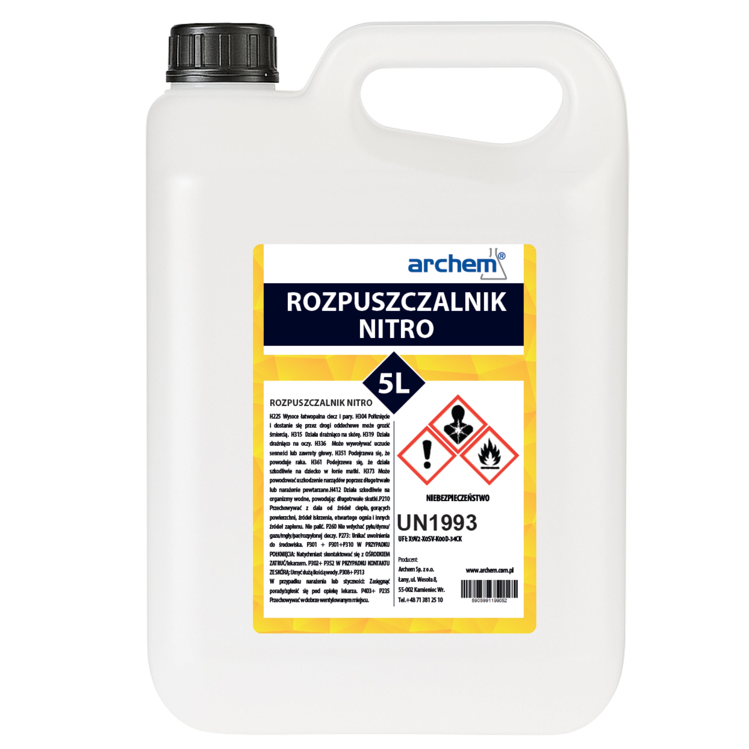 Rozpuszczalnik Nitro 5L – uniwersalny rozcieńczalnik do farb i lakierów