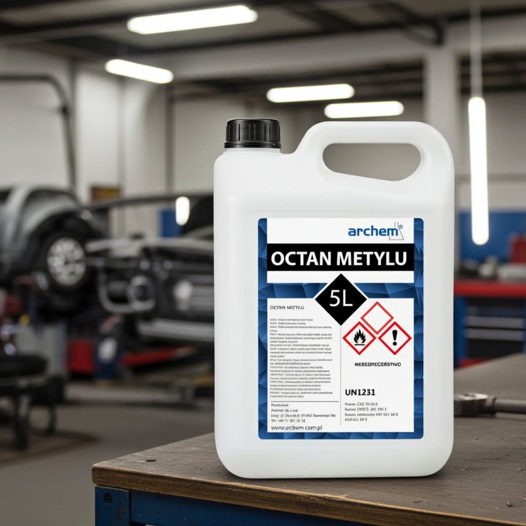 Octan Metylu 5 l – rozpuszczalnik przemysłowy dla firm produkcyjnych i lakierniczych