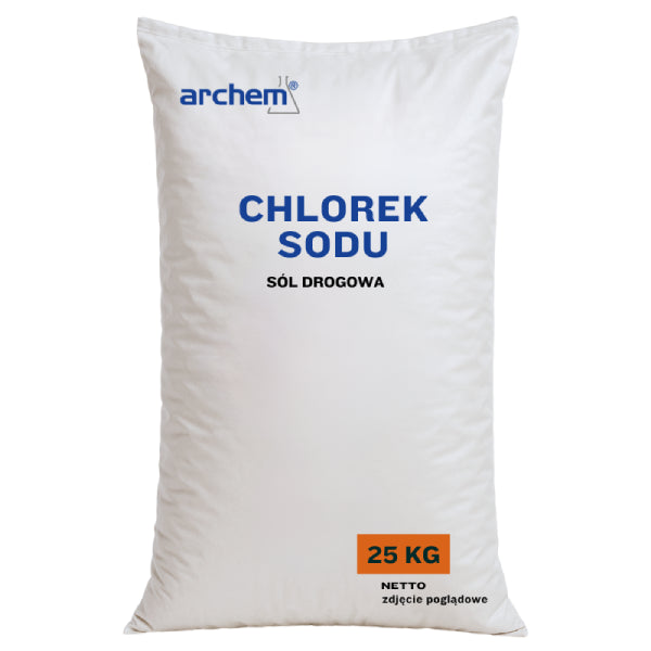 Chlorek Sodu Techniczny (Sól Drogowa), 25 kg