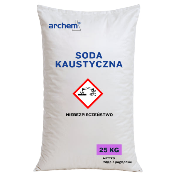 Soda Kaustyczna w Płatkach, 25 kg