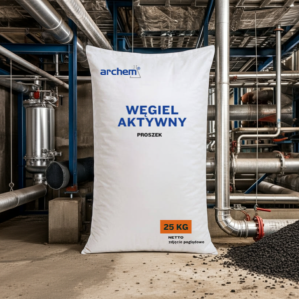 Węgiel aktywny techniczny pył <0,12 mm – worek 25 kg – Archem