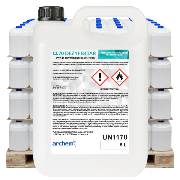 CL70 DEZYFEKTAR płyn do dezynfekcji, 114 sztuk (paleta)