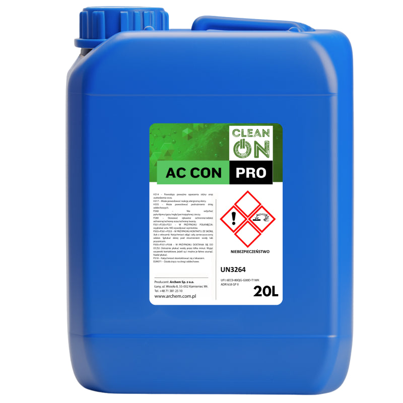 Koncentrat do usuwania betonu, zapraw cementowych i kamienia kotłowego 20L CleanOn PRO AC CON (24kg)