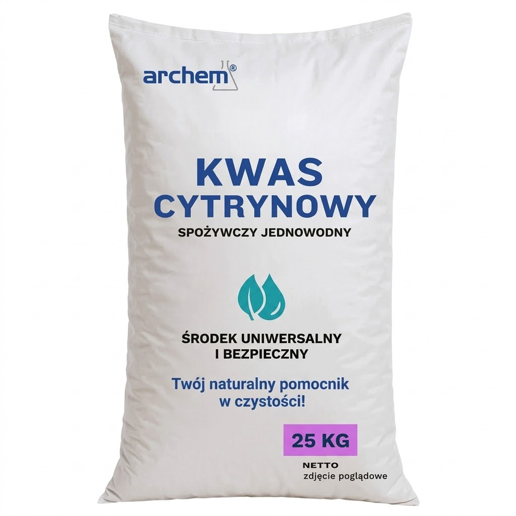 Kwas cytrynowy spożywczy jednowodny, 25 kg