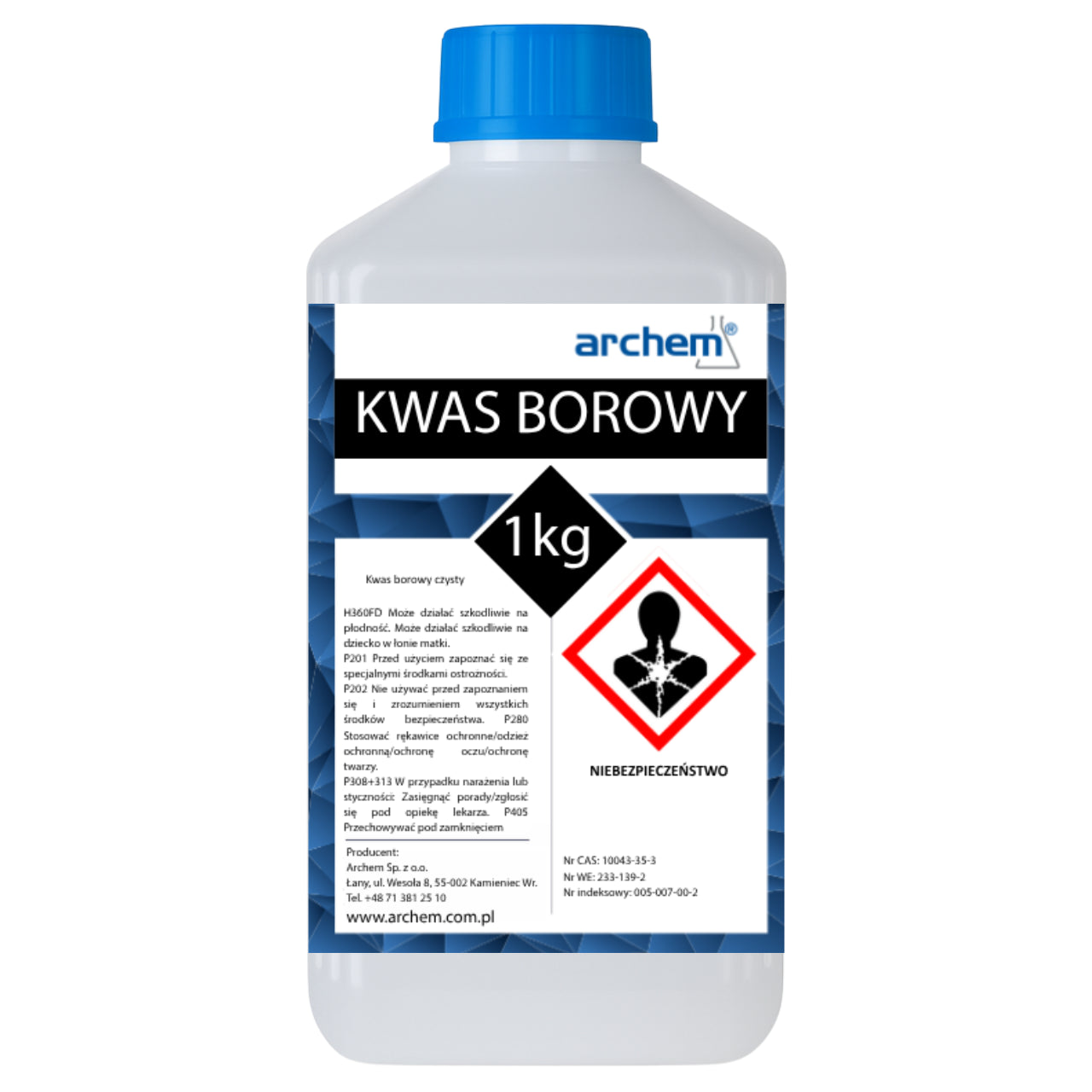 Kwas borowy czysty 1kg