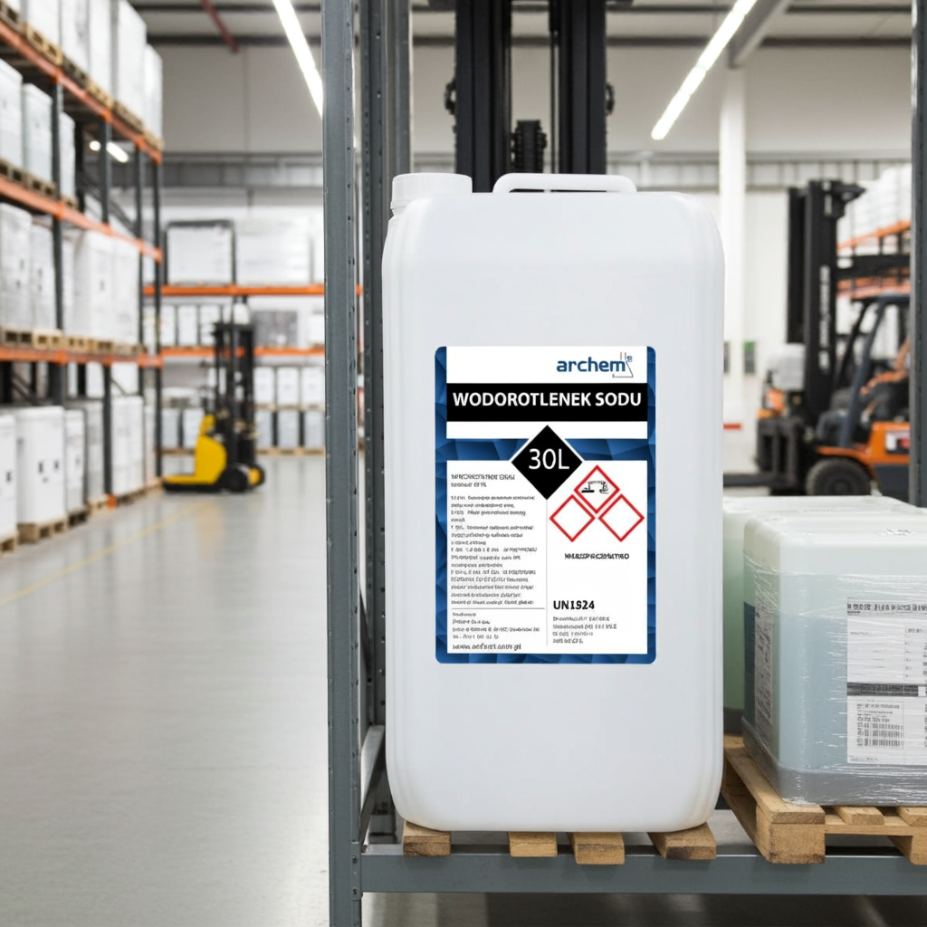 Wodorotlenek Sodu  30%, ług sodowy, 30 l (40kg)