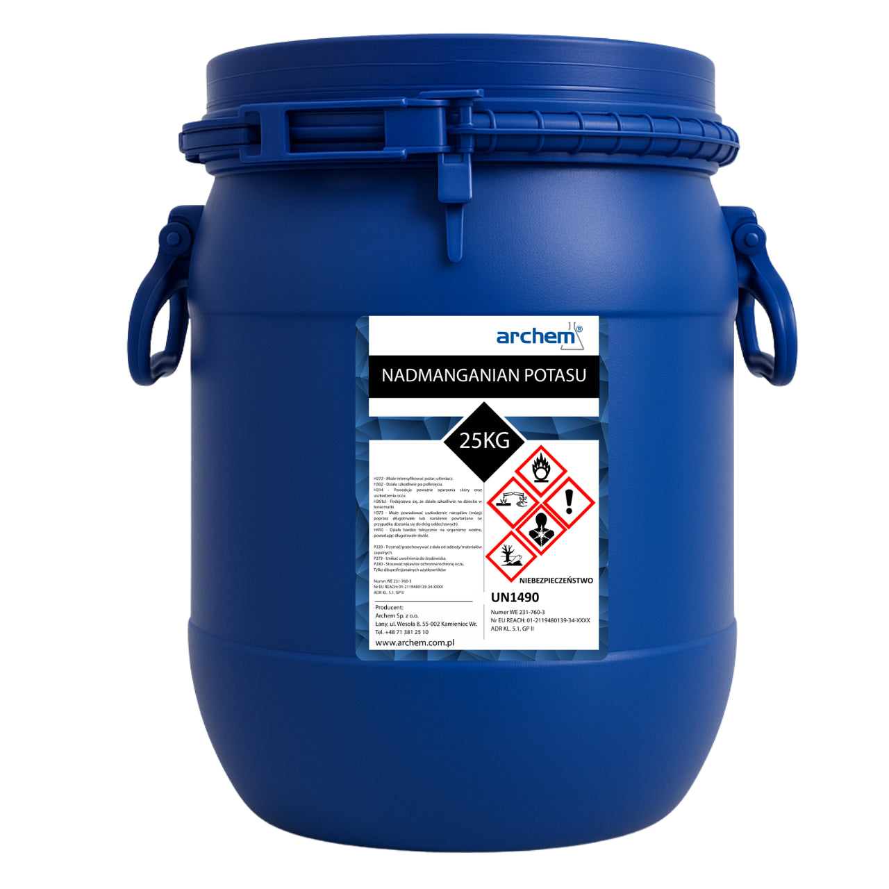 Nadmanganian Potasu Techniczny, 25 kg