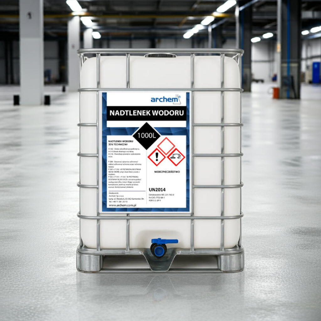 Nadtlenek Wodoru 35% Techniczny, perhydrol 1000 l (1100kg), IBC, DPPL