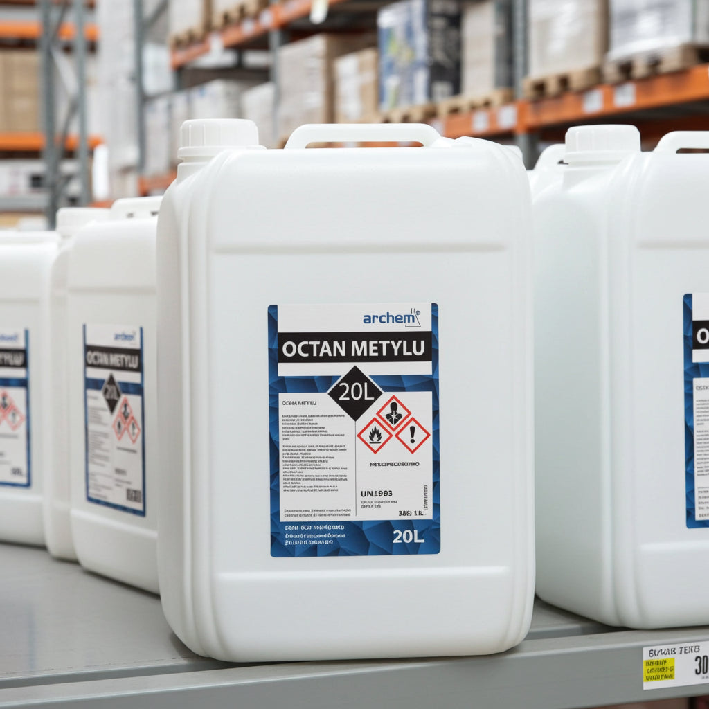 Octan Metylu 20 l – rozpuszczalnik dla firm produkcyjnych, lakierni i zakładów chemicznych
