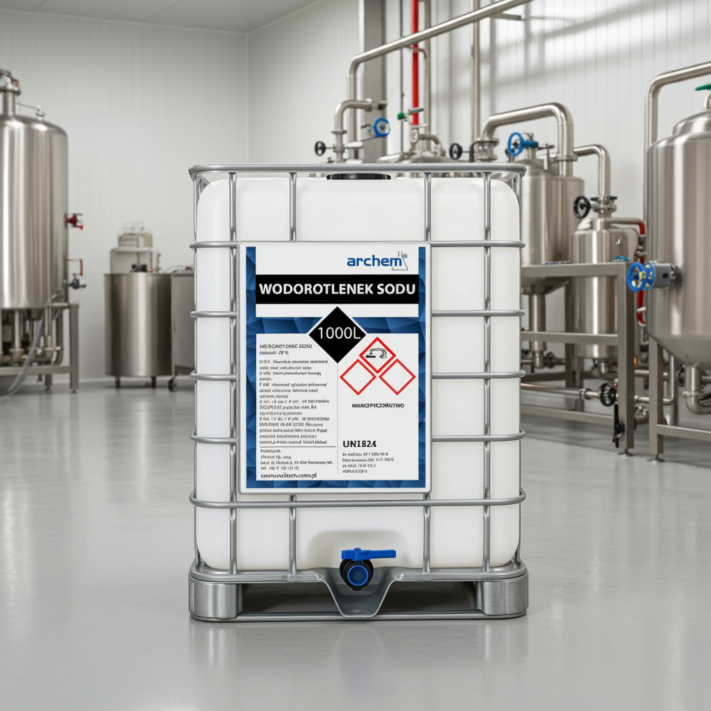 Wodorotlenek Sodu 30%, 1000l (1330kg), ług sodowy IBC, DPPL