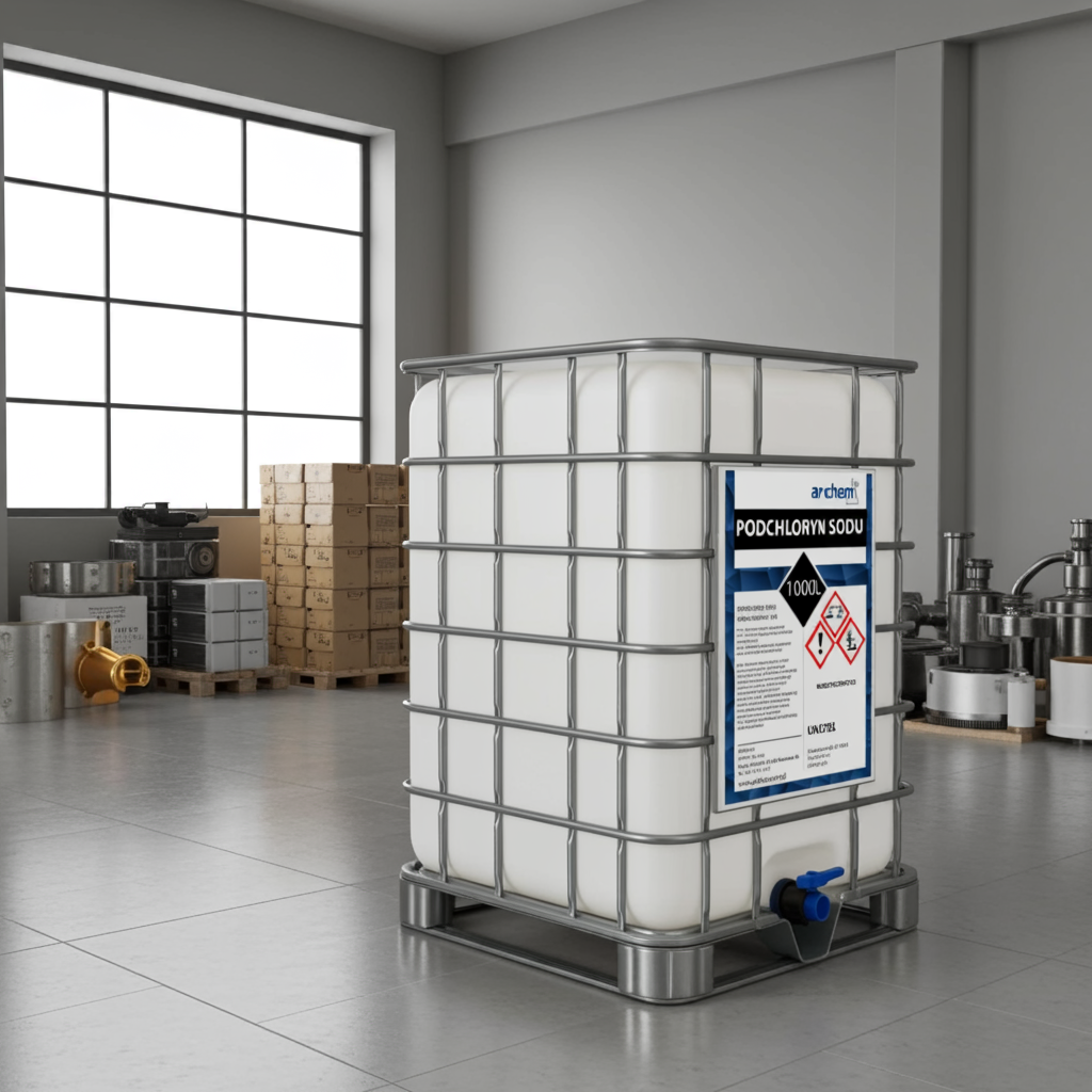 Podchloryn Sodu Stabilizowany 15%, 1000 l (1200kg) IBC, DPPL
