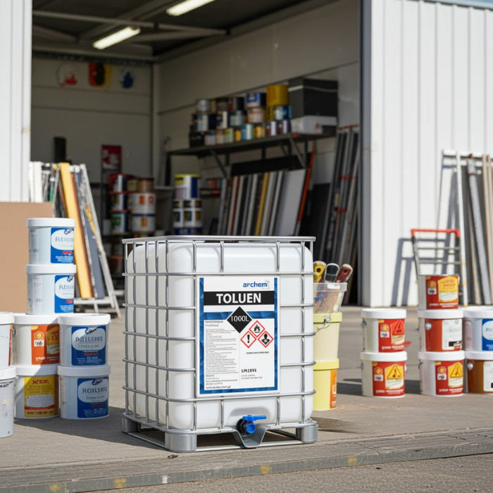Toluen IBC 1000 l – kontener rozpuszczalnika