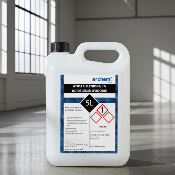 2x Woda utleniona 3% Nadtlenek wodoru techniczny ,2x 5l