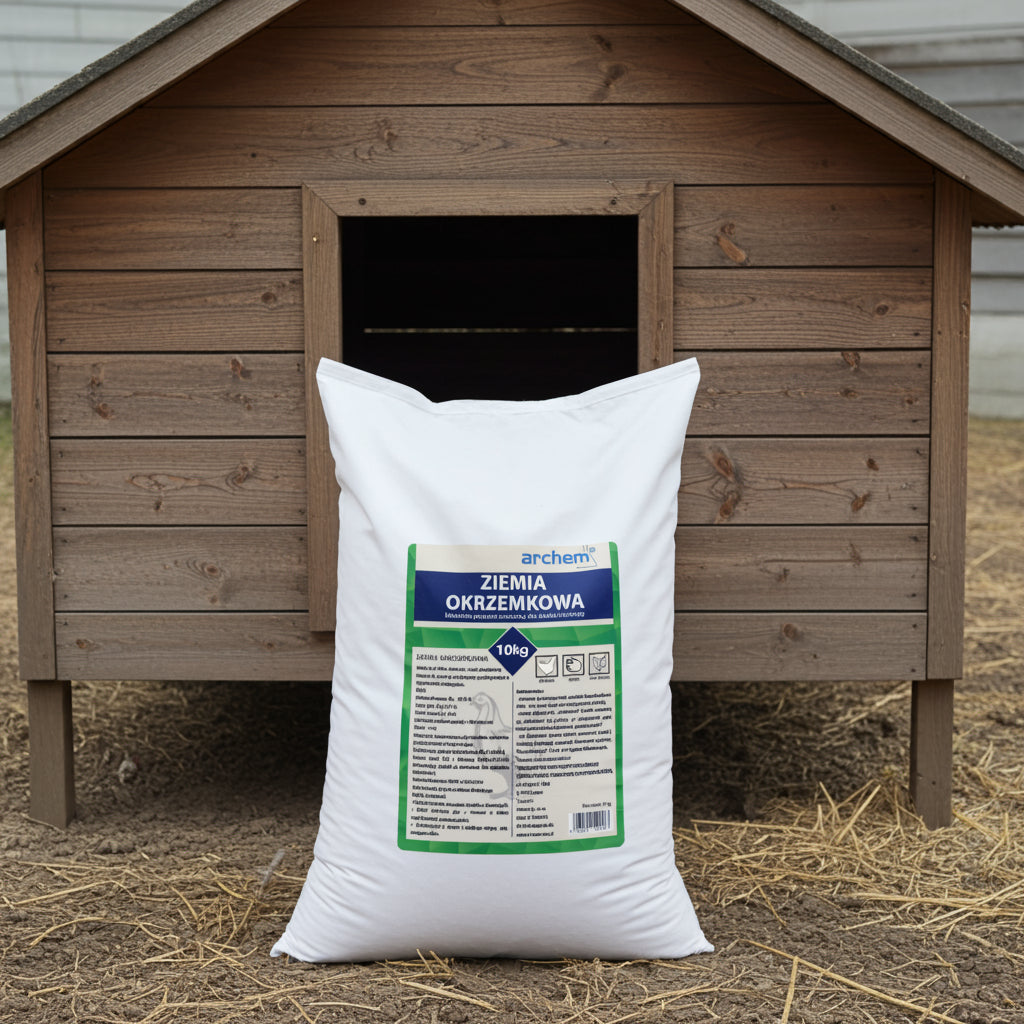 Naturalna ziemia okrzemkowa 10 kg z polskich złóż – dla drobiu i ogrodników