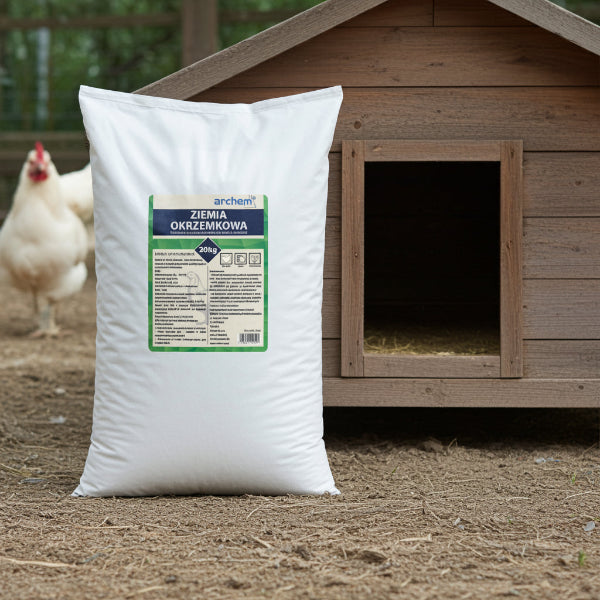 Naturalna ziemia okrzemkowa 20 kg – certyfikowany preparat do ochrony drobiu i roślin