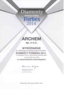 Archem diament Forbes 2014