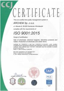 Certyfikat ISO ANG 2018